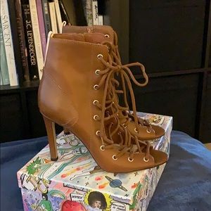 SJP Alison lace up booties